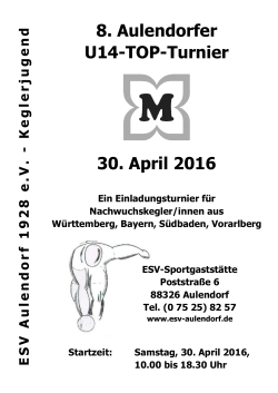 8. Aulendorfer U14-TOP-Turnier 30. April 2016