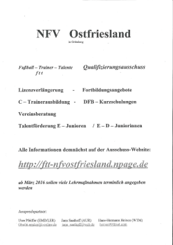 NFV Ostfriesland - NFV Kreis Wittmund