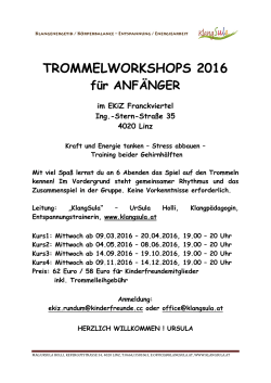 trommelworkshops 2016