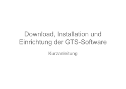Download, Installation und Einrichtung der GTS - Toyota