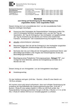 PDF, 32 KB - Kassenärztliche Vereinigung Nordrhein