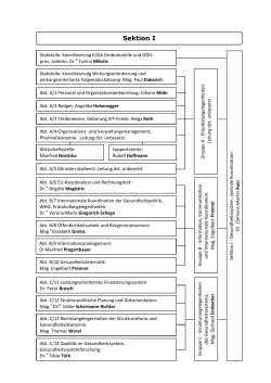 Organigramm Sektion I (nicht barrierefrei) PDF
