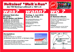 Innenseite Flyer Walk`nRun 2016 - TSV Bentrup