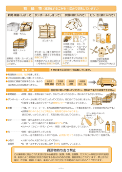 資源物持ち去り禁止