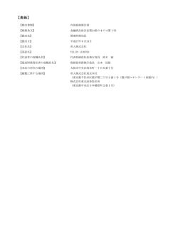 内部統制報告書