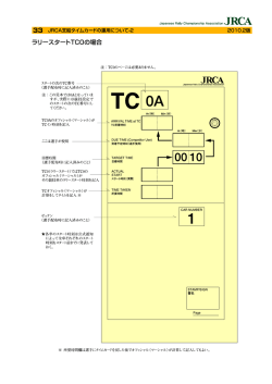 ラリースタート丁〇〇の場合