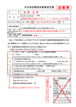 記載例>