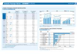 Domestic Passenger Market 1 国内線旅客マーケット 1