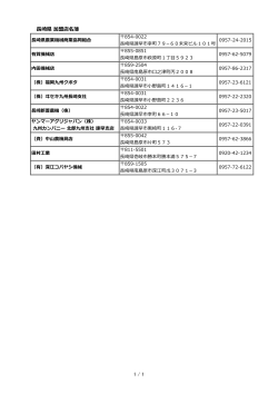 長崎県 加盟店名簿 1 / 1 - 全国農業機械商業協同組合連合会
