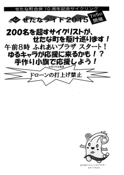 2008を正すサイクリスbか キャラが応援に来るかも, ? 作り小