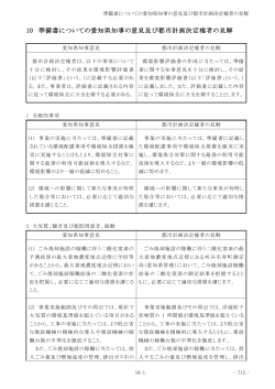 10 準備書についての愛知県知事の意見及び都市計画決定権者の見解