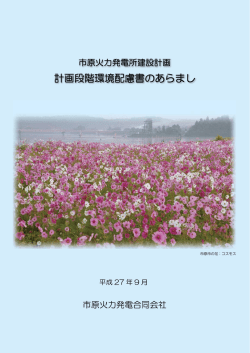 計画段階環境配慮書のあらまし（2015/9/11）