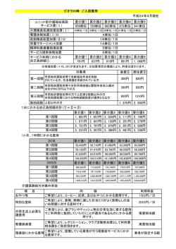要介護1 要介護2 要介護3 要介護4 要介護5 659単位 729単位 802