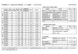 利用料金表PDFファイルを開く - 富田林特別養護老人ホーム富美ヶ丘荘