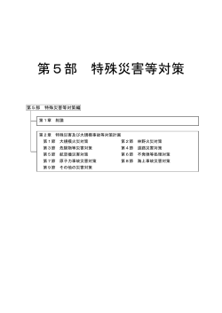 第5部 特殊災害等対策 [pdf/440KB]