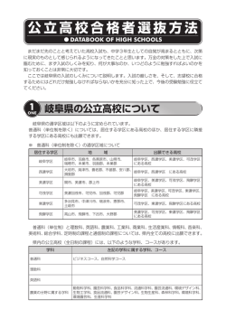 公立高校合格者選抜方法