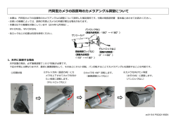 円筒型カメラの設置時のカメラアングル調整について - Psn
