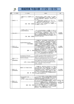 模擬授業午前の部 (11:25～12:15)