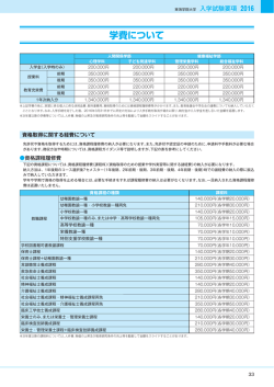 学費について - 東海学院大学受験生サイト