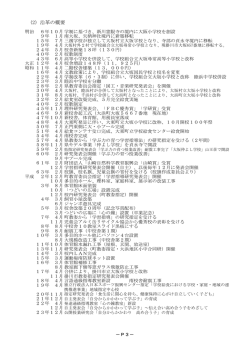 (2) 沿革の概要