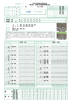 試合詳細  - 福島県中学校体育連盟