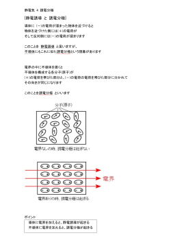 静電気 5-1誘電率 ( 静電誘導 と 誘電分極 )