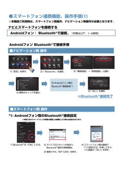 スマートフォン連携機能、操作手順(1) - 日産：N-Link