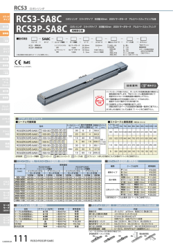 RCS3-SA8C ロボシリンダ スライダタイプ 本体幅 80mm 200V サーボ