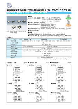 表面実装型水晶振動子/MHz帯水晶振動子〈カーエレクトロニクス用〉