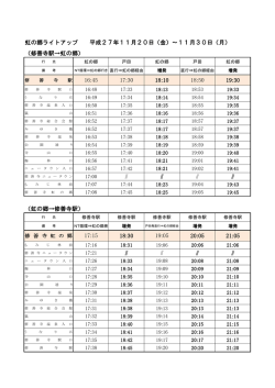 虹の郷ライトアップ 平成27年11月20日（金）～11月30日（月） （修善寺