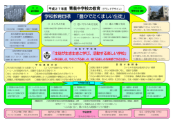 学校教育目標 「豊かでたくましい生徒」