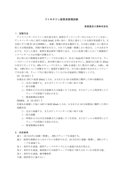 ファモチジン錠簡易懸濁試験