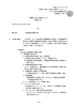 一般競争入札の実施について く郵送入札) 下記のとおり入札を行います。`