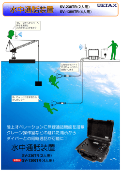水中通話装置 水中通話装置 SV-230TR（2人用）