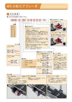 AFE小形エアフィーダ 注文要領