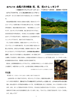 北アルプス 白馬八方&栂池 花、花、花のトレッキング