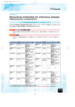 Monoclonal antibodies for infectious disease (Matched