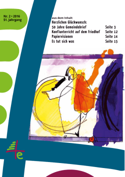 Herzlichen Gl&uuml;ckwunsch: 50 Jahre Gemeindebrief Seite 3