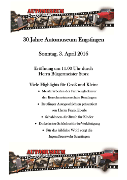 30 Jahre Automuseum Engstingen