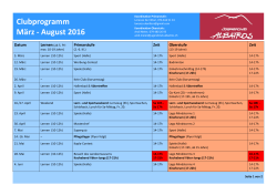aktuelles Programm für das Jahr 2015/2016