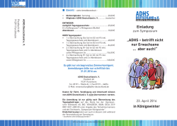 Flyer/Anmeldung - ADHS