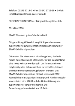 Die Voraussetzungen f&uuml;r das Sch&uuml;lerstipendium