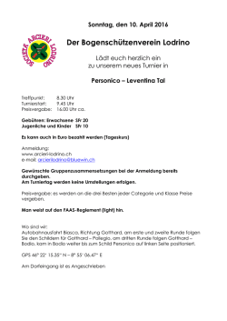 Der Bogenschützenverein Lodrino