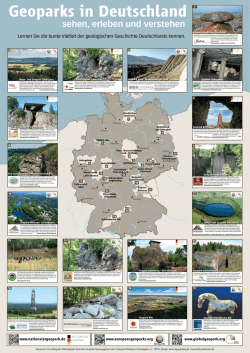 Poster “Geoparks in Deutschland”