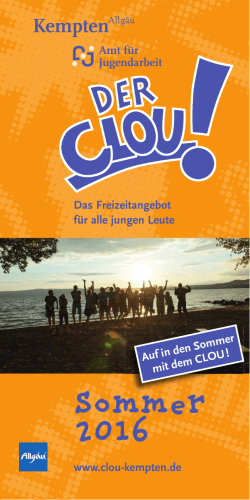 Sommer 2016 - Der Clou Kempten