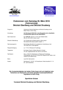 Clubrennen SC Drusberg (hier klicken: zur Ausschreibung)