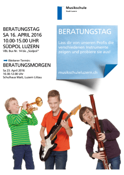 beratungstag - Musikschule Stadt Luzern