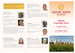 Qigong Praxistage 2016 - qigong