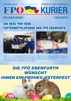 Freiheitlicher Gemeindekurier | FPÖ Ebenfurth