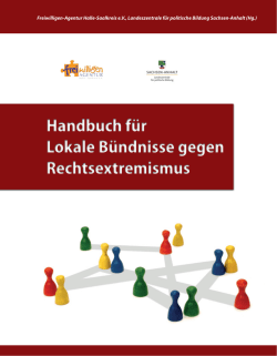 Handbuch f&uuml;r lokale B&uuml;ndnisse gegen Rechtsextremismus
